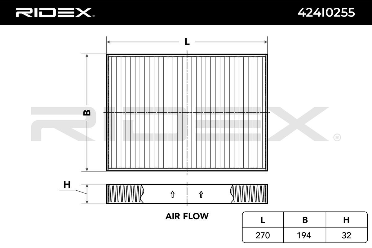 RIDEX Air conditioning filter 424I0255