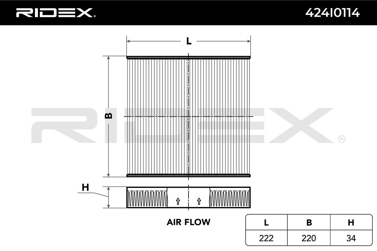 424I0114 AC filter RIDEX 424I0114 review and test