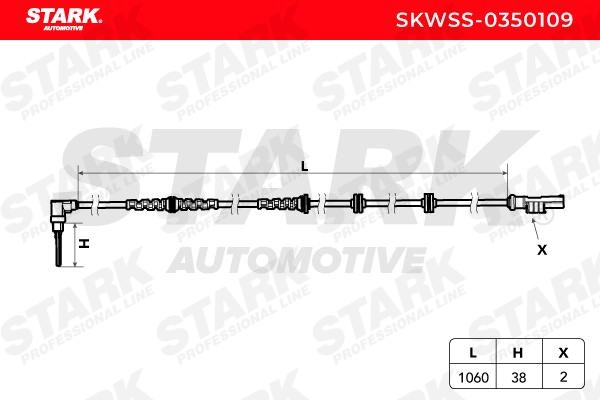 SKWSS0350109 Anti lock brake sensor STARK SKWSS-0350109 review and test