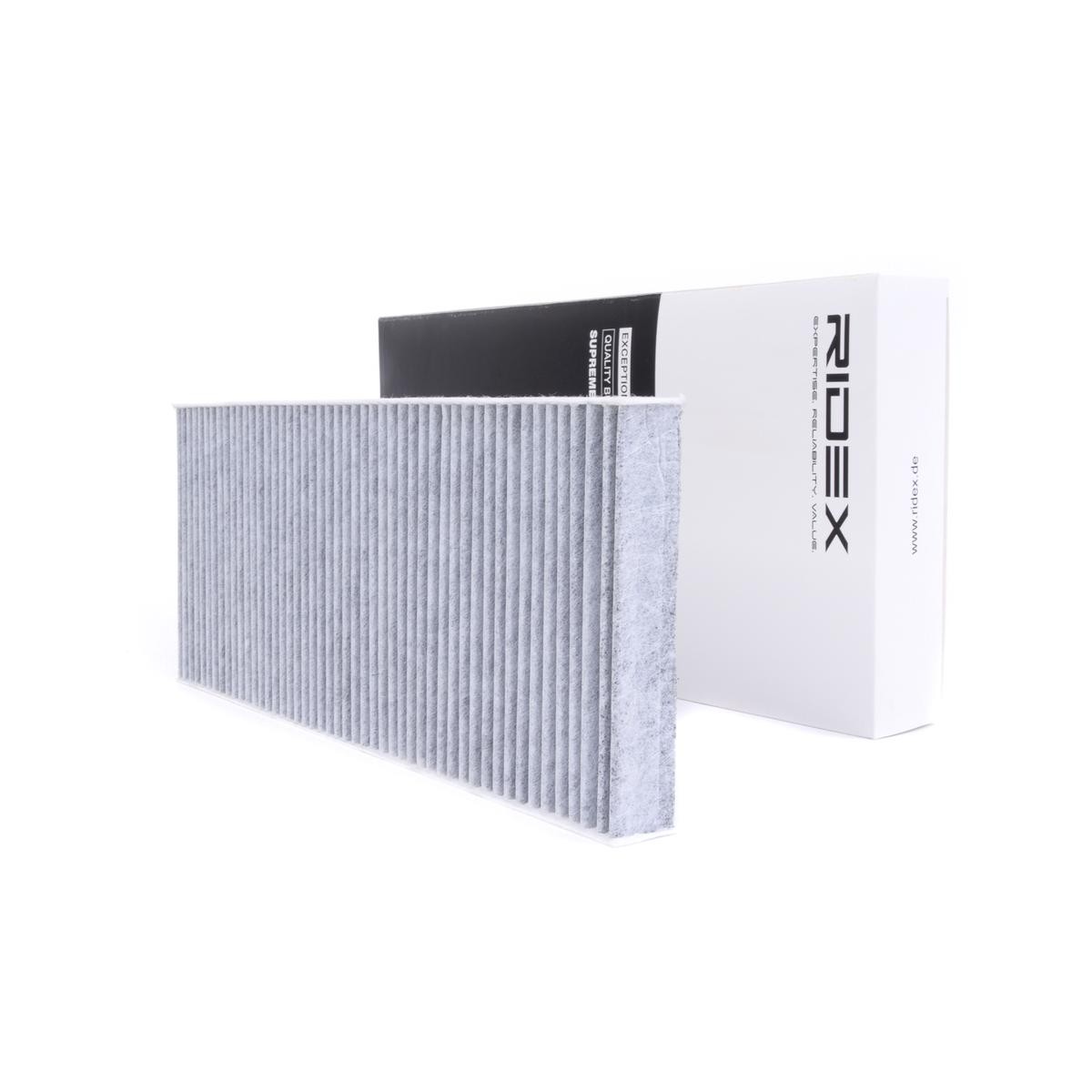 RIDEX Activated Carbon Filter, 405 mm x 166 mm x 32 mm Width: 166mm, Height: 32mm, Length: 405mm Cabin filter 424I0208 buy