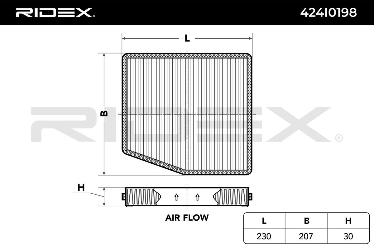 424I0198 AC filter RIDEX 424I0198 review and test