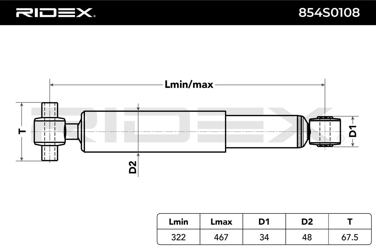 RIDEX Shock absorbers 854S0108 buy online