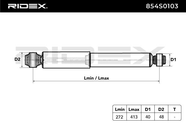 RIDEX Shock absorbers 854S0103 buy online
