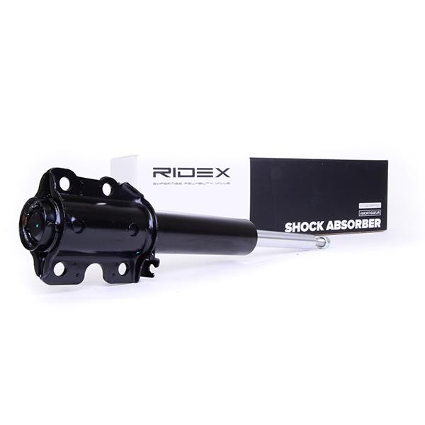 RIDEX 854S0343 Shock absorber Front Axle, Gas Pressure, Twin-Tube, Suspension Strut, Top pin, Bottom Clamp