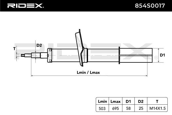 RIDEX Shock absorbers 854S0017 buy online