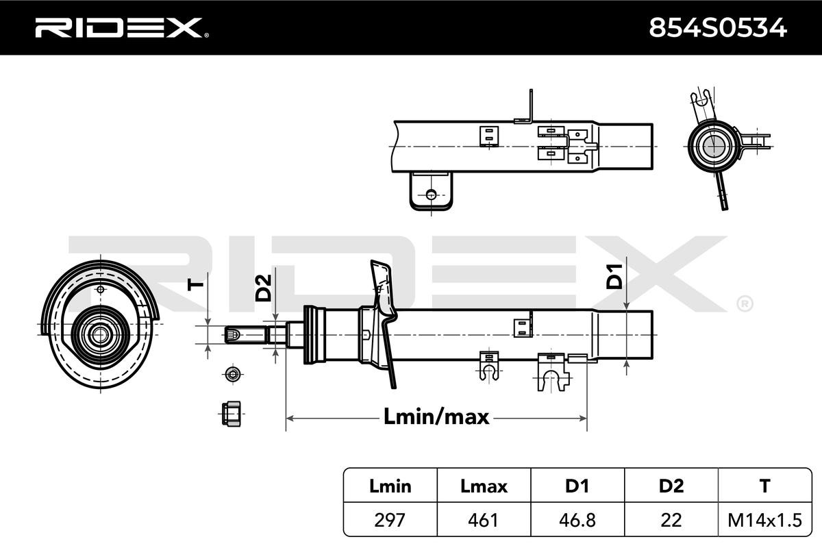 Ammortizzatore 854S0534 di RIDEX