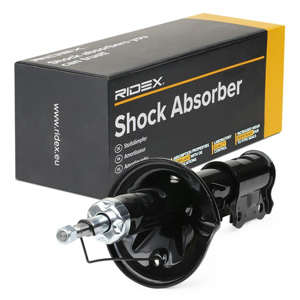 RIDEX 854S0435 Shock absorber Left, Gas Pressure, 501, Twin-Tube, Suspension Strut, Top pin