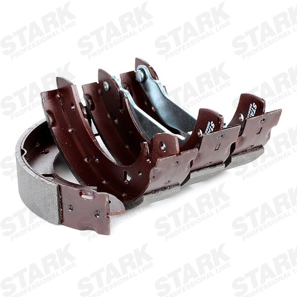 STARK SKBS-0450165 Brake Shoe Set Rear Axle, Ø: 228,6 x 37 mm, with lever