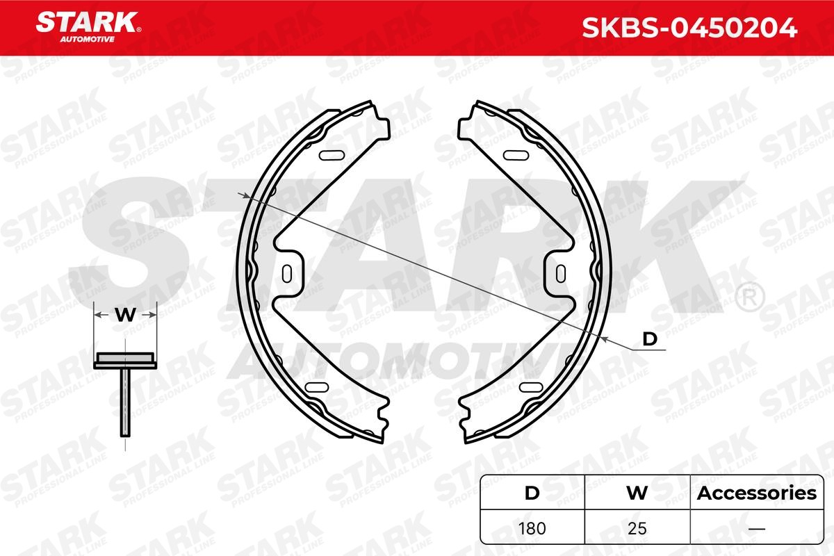 SKBS0450204 Drum brake shoes STARK SKBS-0450204 review and test