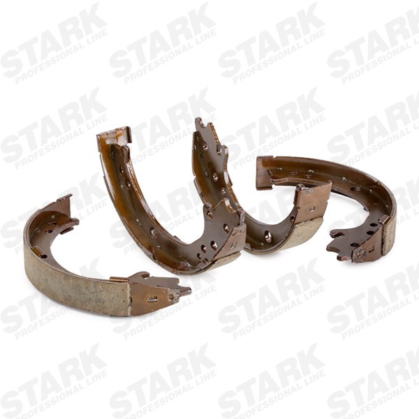 STARK SKBS-0450206 Brake Shoe Set Rear Axle, 198 x 35 mm, without handbrake lever, without lever