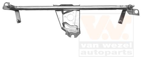 VAN WEZEL for left-hand drive vehicles, Front, without electric motor Windscreen wiper linkage 5880230 buy