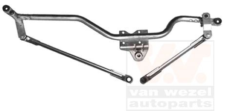 VAN WEZEL 5896230 Wiper Linkage for left-hand drive vehicles, Front, without electric motor