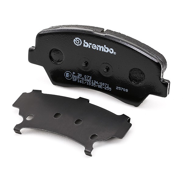 BREMBO 25709 Disc pads with acoustic wear warning, with accessories