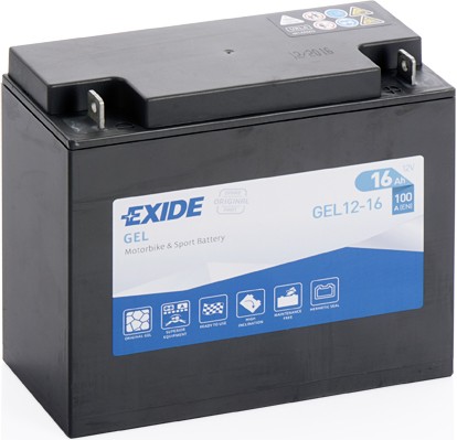 HARLEY-DAVIDSON SPORTSTER Batterie 12V 16Ah 100A B0 Gel-Batterie EXIDE GEL GEL12-16