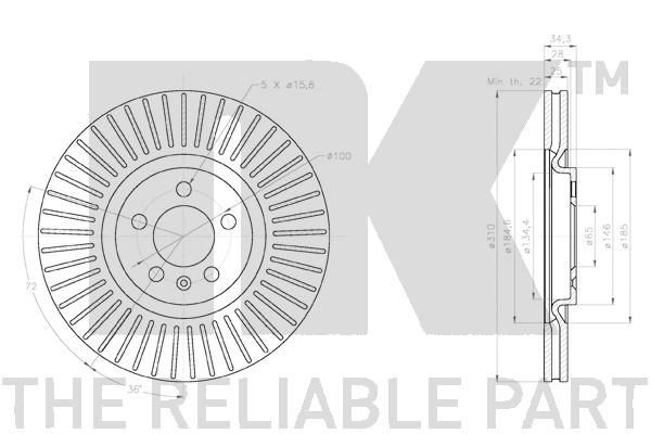 2047165 Brake disc NK 2047165 review and test