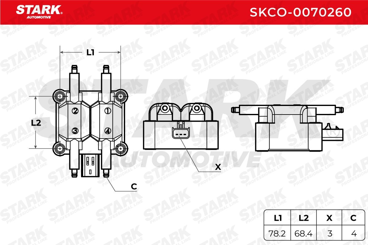 OEM-quality STARK SKCO-0070260 Ignition coil pack
