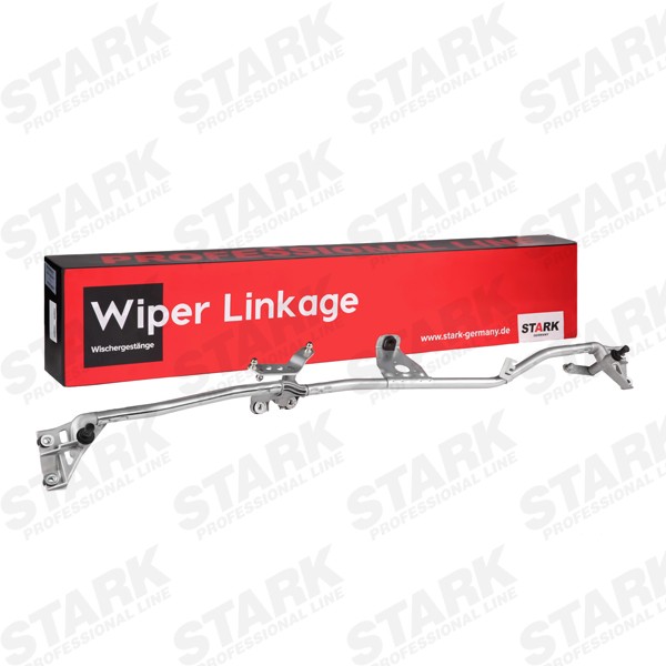 STARK SKWL-0920002 Wiper Linkage for left-hand drive vehicles, Front, without electric motor