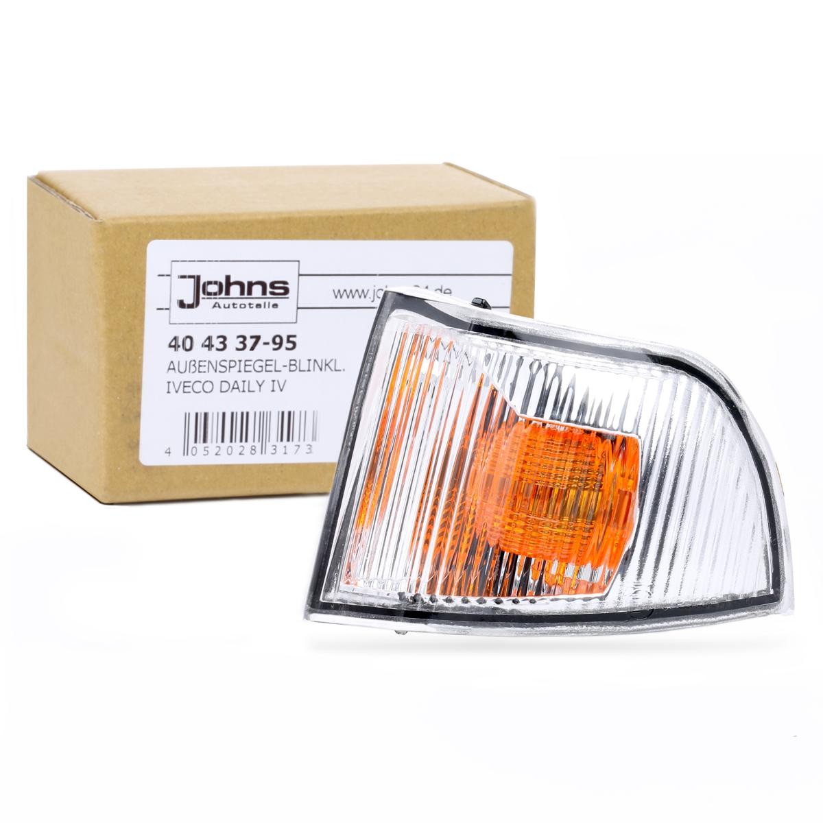 JOHNS 40 43 37-95 Side indicator Left Front, Exterior Mirror, without bulb holder