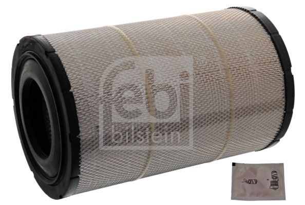 FEBI BILSTEIN 47528 Air filter 248mm, 382mm, Filter Insert, with grease