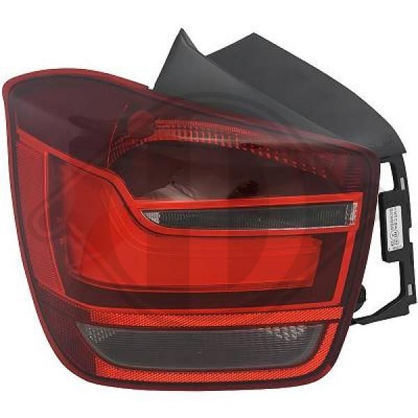 1281092 DIEDERICHS Tail lights BMW Right, PY21W, P21W, without bulb holder