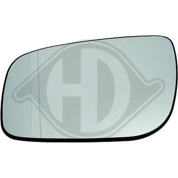 DIEDERICHS Wing mirror glass left and right Mercedes S211 new 1615627