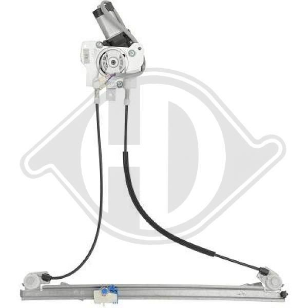 DIEDERICHS 4035120 Window regulator Left Front, Operating Mode: Electric, with electric motor