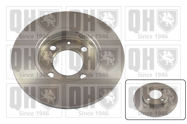 BDC1046P QUINTON HAZELL 239x12mm, 4x100, solid Ø: 239mm, Num. of holes: 4, Brake Disc Thickness: 12mm Brake rotor BDC1046 buy