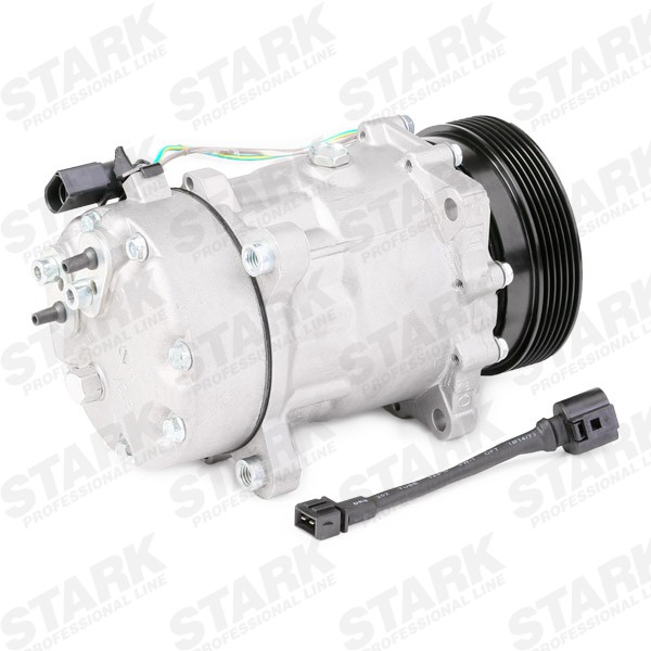STARK SKKM-0340060 Air conditioner compressor SD7V16, PAG 46, R 134a, with seal ring