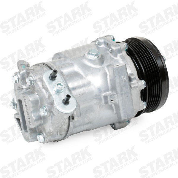 STARK SKKM-0340071 Air conditioner compressor SD6V12, CVC, PAG 46, R 134a, with PAG compressor oil