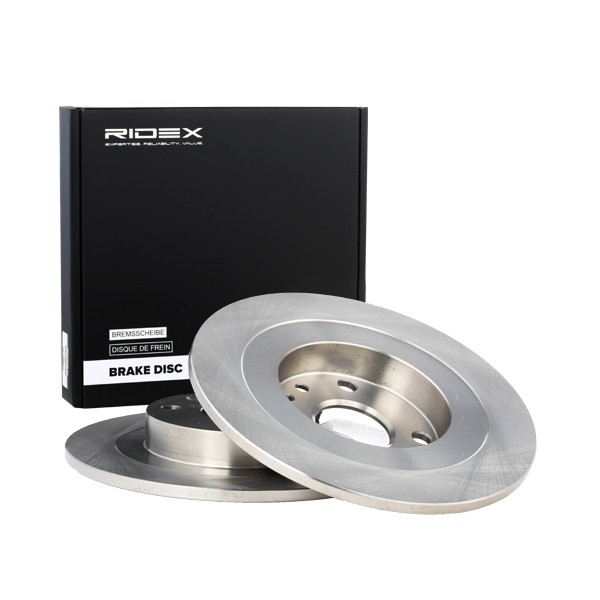 RIDEX 82B0408 Brake disc Rear Axle, 250,0x9mm, 04/07x100, solid, Uncoated