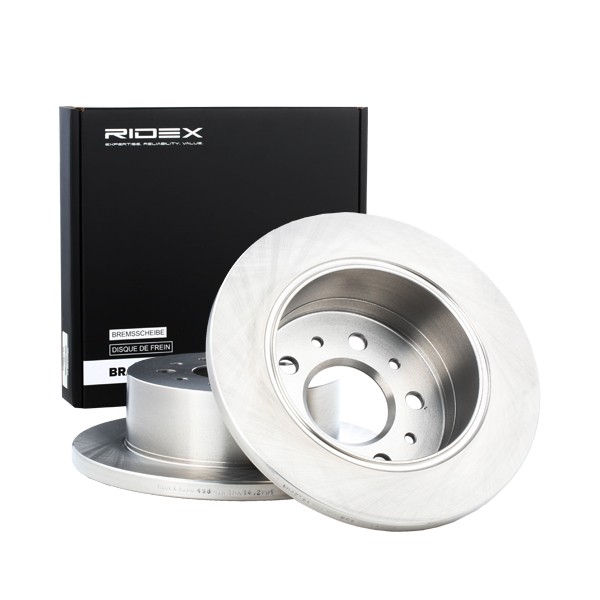 RIDEX 82B0498 Brake disc Rear Axle, 280,0x16mm, 5x118, solid, Uncoated