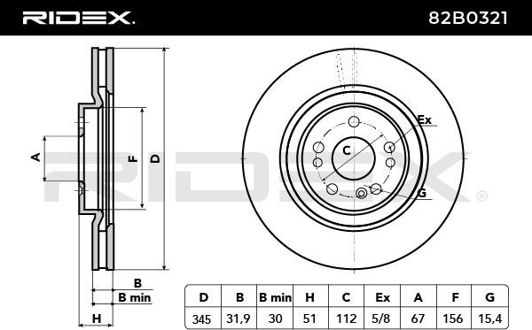 RIDEX Brake discs 82B0321 buy online