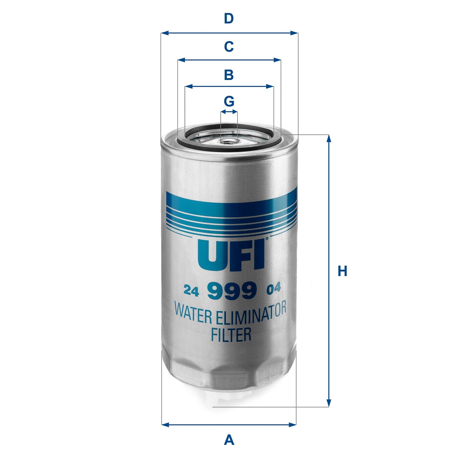 UFI 24.999.04 Fuel filter 193 0992