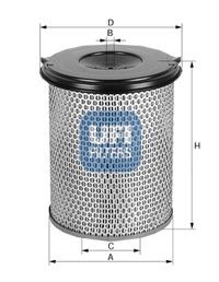 UFI 27.A22.00 Air filter 417, 417,0mm, 298, 374mm