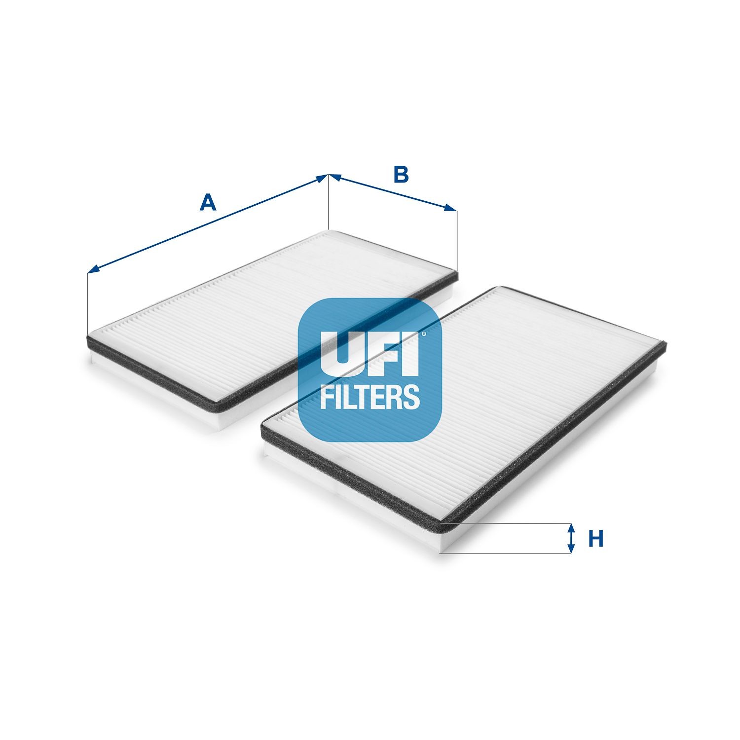 UFI Particulate Filter, 322 mm x 169 mm x 31 mm Width: 169mm, Height: 31mm, Length: 322mm Cabin filter 53.228.00 buy