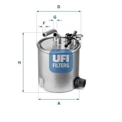UFI 55.394.00 Fuel filter 16400-ES60A