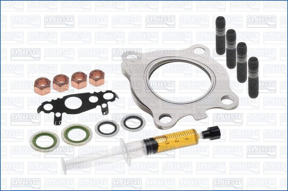JTC11785 AJUSA Exhaust mounting kit FORD with studs, syringe with oil, with gaskets/seals
