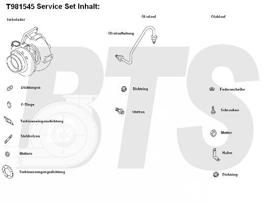 T981545BL BTS TURBO Turbolader für MAN online bestellen
