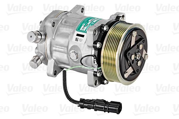 VALEO SD7H15, 24V, PAG 46, R 134a, with PAG compressor oil Belt Pulley Ø: 119mm, Number of grooves: 8 AC compressor 813009 buy
