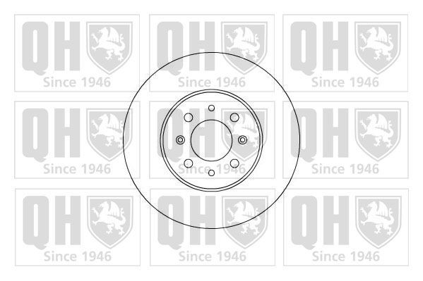 QUINTON HAZELL BDC5211 Brake disc 282x23mm, 4, Vented