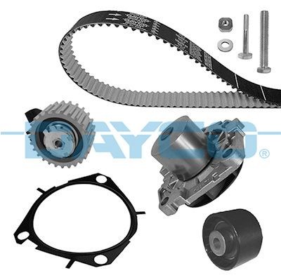 Opel VECTRA Water pump and timing belt kit DAYCO KTBWP8470 cheap