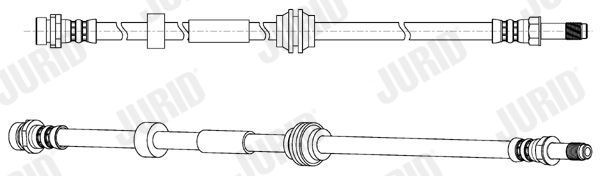 JURID 436 mm, M 10X1 Length: 436mm, Thread Size 1: M 10X1, Thread Size 2: F 10X1 Brake line 172717J buy