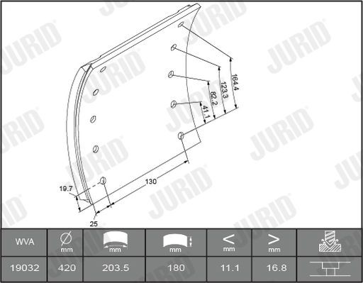 1903201070 Brake Lining Kit, drum brake JURID 1903201070 review and test