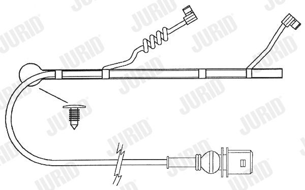 JURID 587032 Warnkontakt, Bremsbelagverschleiß für RENAULT TRUCKS Premium LKW in Original Qualität