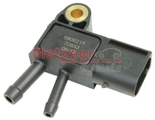 Sensor, exhaust pressure METZGER 0906215 - Mercedes A-Class Exhaust system spare parts order