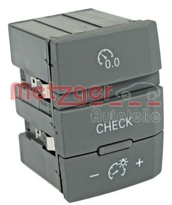 Great value for money - METZGER Control Switch, cruise control 0916280