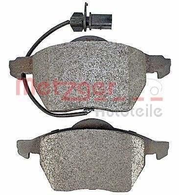 METZGER 23018 Disc pads Front Axle, with integrated wear sensor, with anti-squeak plate