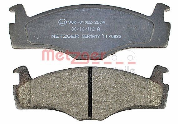 1170033 Disc brake pads METZGER 1170033 review and test