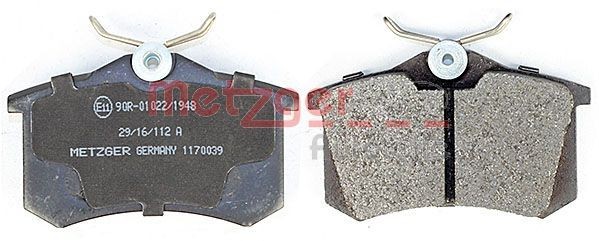 1170039 Disc brake pads METZGER 20961 review and test