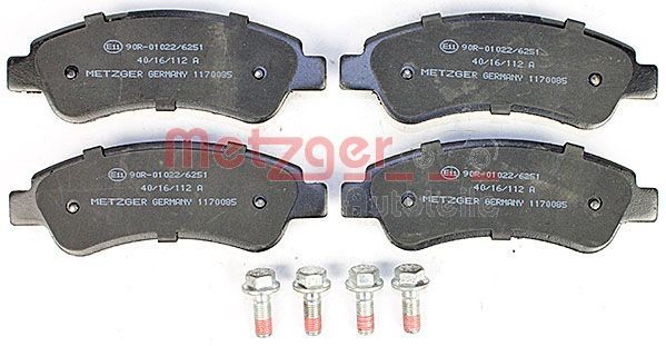 METZGER Brake pad kit 1170085